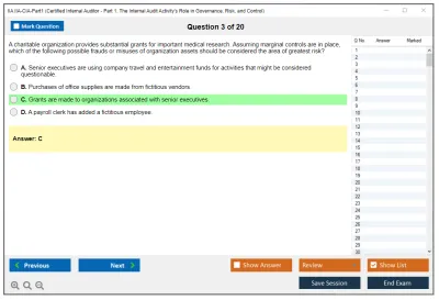IIA IIA-CIA-Part1 Essentials of Internal Auditing Practice test exam simulator test engine exam Prep practice test questions answers Image 3