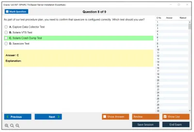 Oracle 1z0-597 SPARC T4-Based Server Installation Essentials Practice test exam simulator test engine exam Prep practice test questions answers Image 8