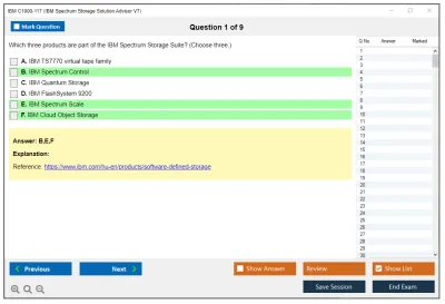 IBM C1000-117 IBM Spectrum Storage Solution Advisor V7 Practice test exam simulator test engine exam Prep practice test questions answers Image 1