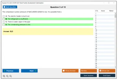 Huawei H12-425 HCNP-DCF-Build Facility Development Optimization Practice test exam simulator test engine exam Prep practice test questions answers Image 5