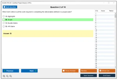 GAQM CPD-001 Certified Project Director (CPD) Practice test exam simulator test engine exam Prep practice test questions answers Image 2