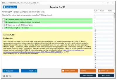 ECCouncil 312-50v13 Certified Ethical Hacker Exam (CEHv13) Practice test exam simulator test engine exam Prep practice test questions answers Image 5
