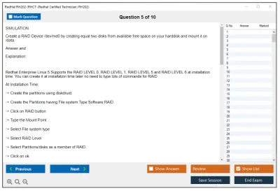 RedHat RH202 RHCT (Redhat Certified Technician) RH202 Practice test exam simulator test engine exam Prep practice test questions answers Image 5