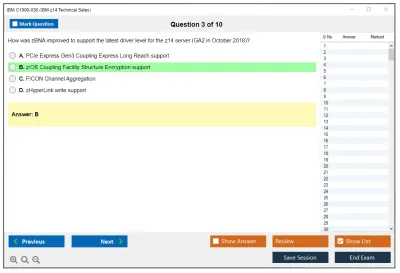 IBM C1000-038 IBM z14 Technical Sales Practice test exam simulator test engine exam Prep practice test questions answers Image 3
