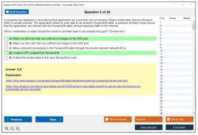 Amazon AWS SAA-C03 AWS Certified Solutions Architect - Associate (SAA-C03) Practice test exam simulator test engine exam Prep practice test questions answers Image 5