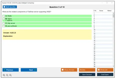 Huawei H19-381 HCS-Pre-sales-Intelligent Computing Practice test exam simulator test engine exam Prep practice test questions answers Image 5