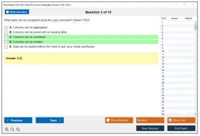 Snowflake COF-C02 SnowPro Core Certification Exam Practice test exam simulator test engine exam Prep practice test questions answers Image 3
