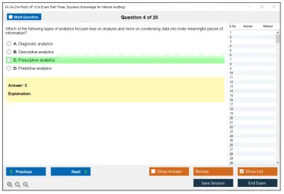 IIA IIA-CIA-Part3-3P CIA Exam Part Three: Business Knowledge for Internal Auditing Practice test exam simulator test engine exam Prep practice test questions answers Image 4