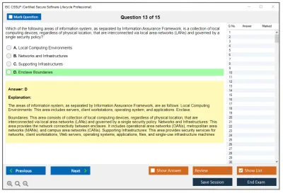 ISC2 CSSLP Certified Secure Software Lifecycle Professional Practice test exam simulator test engine exam Prep practice test questions answers Image 13