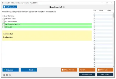 Symantec 250-556 Administration of Symantec ProxySG 6.7 Practice test exam simulator test engine exam Prep practice test questions answers Image 4