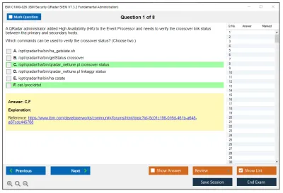 IBM C1000-026 IBM Security QRadar SIEM V7.3.2 Fundamental Administration Practice test exam simulator test engine exam Prep practice test questions answers Image 1