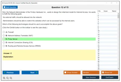 ECCouncil ECSS EC-Council Certified Security Specialist (ECSS) v10 Practice test exam simulator test engine exam Prep practice test questions answers Image 12