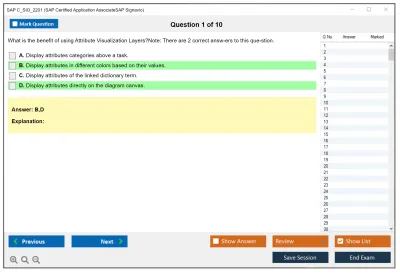 SAP C_SIG_2201 SAP Certified Application AssociateSAP Signavio Practice test exam simulator test engine exam Prep practice test questions answers Image 1