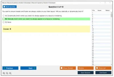 Sitecore Sitecore-Experience-Solution-9-Developer Sitecore Experience Solution 9 Developer Exam Practice test exam simulator test engine exam Prep practice test questions answers Image 4