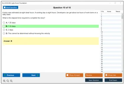 Exin EX0-008 Agile Scrum Foundation Practice test exam simulator test engine exam Prep practice test questions answers Image 10
