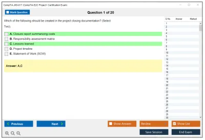 CompTIA JK0-017 CompTIA E2C Project+ Certification Exam Practice test exam simulator test engine exam Prep practice test questions answers Image 1