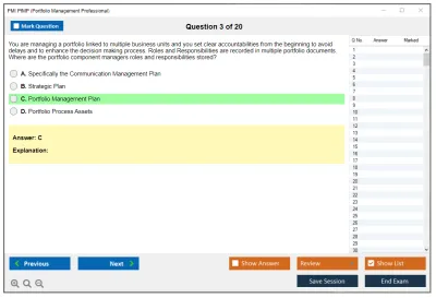 PMI PfMP Portfolio Management Professional (PfMP) Practice test exam simulator test engine exam Prep practice test questions answers Image 3