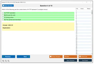 Huawei H12-722_V3.0 HCIP-Security-CSSN V3.0 Practice test exam simulator test engine exam Prep practice test questions answers Image 4