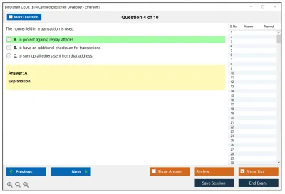 Blockchain CBDE BTA Certified Blockchain Developer - Ethereum Practice test exam simulator test engine exam Prep practice test questions answers Image 4