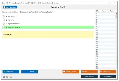 Cisco 500-470 Cisco Enterprise Networks SDA, SDWAN and ISE Exam for System Engineers Practice test exam simulator test engine exam Prep practice test questions answers Image 5