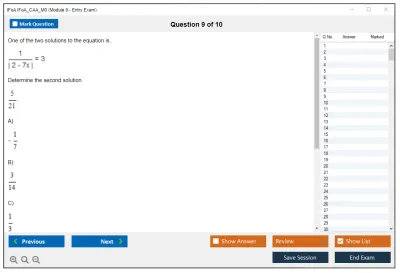 IFoA IFoA_CAA_M0 Module 0 - Entry Exam Practice test exam simulator test engine exam Prep practice test questions answers Image 9
