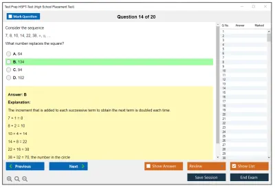 Test Prep HSPT-Test High School Placement Test Practice test exam simulator test engine exam Prep practice test questions answers Image 14