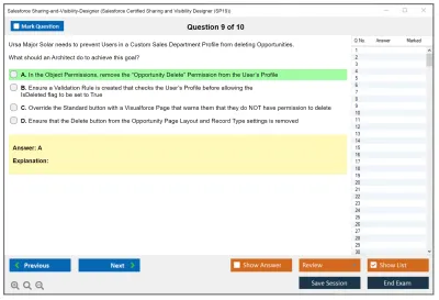 Salesforce Sharing-and-Visibility-Designer Salesforce Certified Sharing and Visibility Designer Practice test exam simulator test engine exam Prep practice test questions answers Image 9