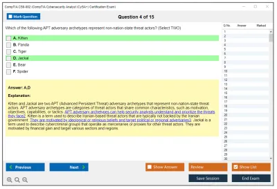 CompTIA CS0-002 CompTIA CySA+ Certification Exam (CS0-002) Practice test exam simulator test engine exam Prep practice test questions answers Image 4