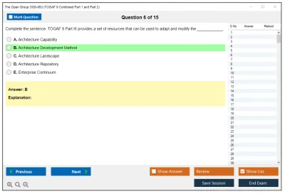 The Open Group OG0-093 TOGAF 9.2 Combined Part 1 and Part 2 Practice test exam simulator test engine exam Prep practice test questions answers Image 6