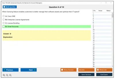Cisco 700-265 Advanced Security Architecture for Account Managers Practice test exam simulator test engine exam Prep practice test questions answers Image 6