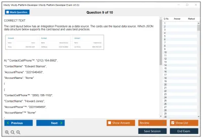Vlocity Vlocity-Platform-Developer Vlocity Platform Developer Exam (v5.0) Practice test exam simulator test engine exam Prep practice test questions answers Image 9