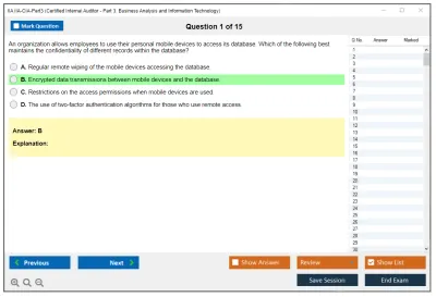 IIA IIA-CIA-Part3 Business Knowledge for Internal Auditing Practice test exam simulator test engine exam Prep practice test questions answers Image 1