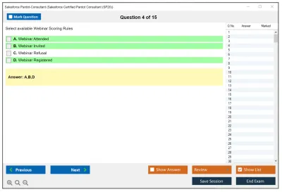 Salesforce Pardot-Consultant Salesforce Certified Pardot Consultant Practice test exam simulator test engine exam Prep practice test questions answers Image 4