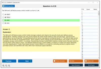 ISC2 CC Certified in Cybersecurity Practice test exam simulator test engine exam Prep practice test questions answers Image 4