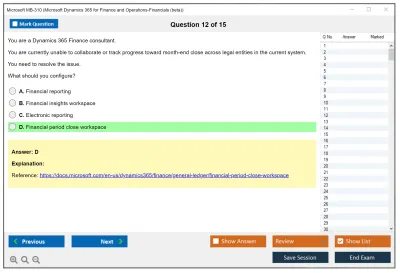 Microsoft MB-310 Microsoft Dynamics 365 Finance Practice test exam simulator test engine exam Prep practice test questions answers Image 12