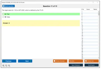 Huawei H35-660_V2.0 HCIA-5G V2.0 Exam Practice test exam simulator test engine exam Prep practice test questions answers Image 11