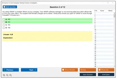ECCouncil 312-49 Computer Hacking Forensic Investigator Practice test exam simulator test engine exam Prep practice test questions answers Image 2