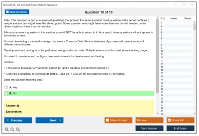 Microsoft PL-100 Microsoft Power Platform App Maker Practice test exam simulator test engine exam Prep practice test questions answers Image 10