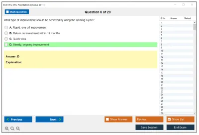 Exin ITIL ITIL Foundation (V4) Practice test exam simulator test engine exam Prep practice test questions answers Image 6