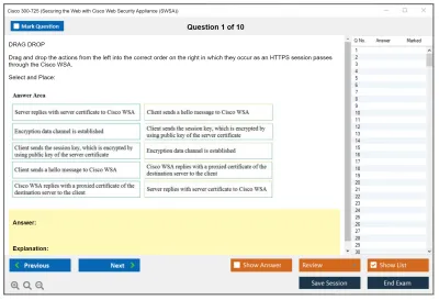 Cisco 300-725 Securing the Web with Cisco Web Security Appliance (300-725 SWSA) Practice test exam simulator test engine exam Prep practice test questions answers Image 1