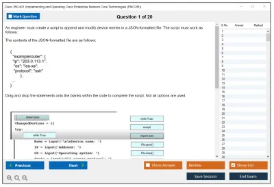 Cisco 350-401 Implementing Cisco Enterprise Network Core Technologies (350-401 ENCOR) Practice test exam simulator test engine exam Prep practice test questions answers Image 1