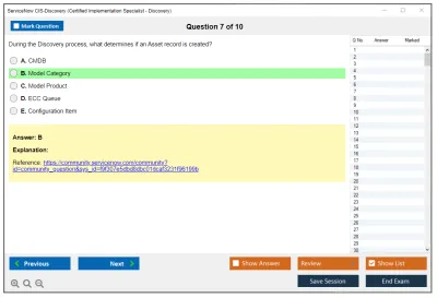 ServiceNow CIS-Discovery Certified Implementation Specialist - Discovery Practice test exam simulator test engine exam Prep practice test questions answers Image 7
