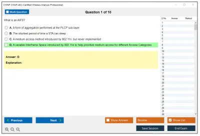 CWNP CWAP-403 Certified Wireless Analysis Professional Practice test exam simulator test engine exam Prep practice test questions answers Image 1
