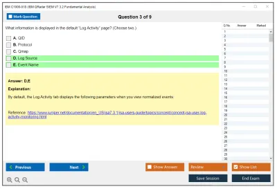 IBM C1000-018 IBM QRadar SIEM V7.3.2 Fundamental Analysis Practice test exam simulator test engine exam Prep practice test questions answers Image 3