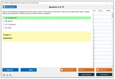 ISC2 CISSP Certified Information Systems Security Professional (CISSP) Practice test exam simulator test engine exam Prep practice test questions answers Image 9