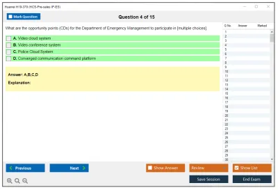Huawei H19-370 HCS-Pre-sales IP-ES Practice test exam simulator test engine exam Prep practice test questions answers Image 4