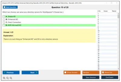 Amazon AWS AWS-Certified-Advanced-Networking-Specialty-ANS-C00 AWS Certified Advanced Networking - Specialty (ANS-C00) Practice test exam simulator test engine exam Prep practice test questions answers Image 10