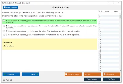 IFoA IFoA_CAA_M0 Module 0 - Entry Exam Practice test exam simulator test engine exam Prep practice test questions answers Image 4