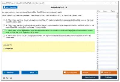 Mulesoft MCPA-Level-1 MuleSoft Certified Platform Architect - Level 1 Practice test exam simulator test engine exam Prep practice test questions answers Image 9