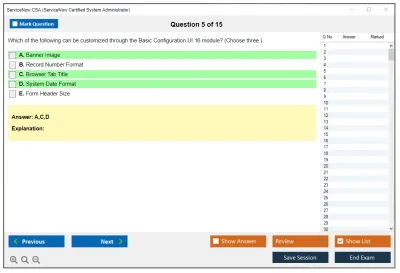 ServiceNow CSA ServiceNow Certified System Administrator Practice test exam simulator test engine exam Prep practice test questions answers Image 5